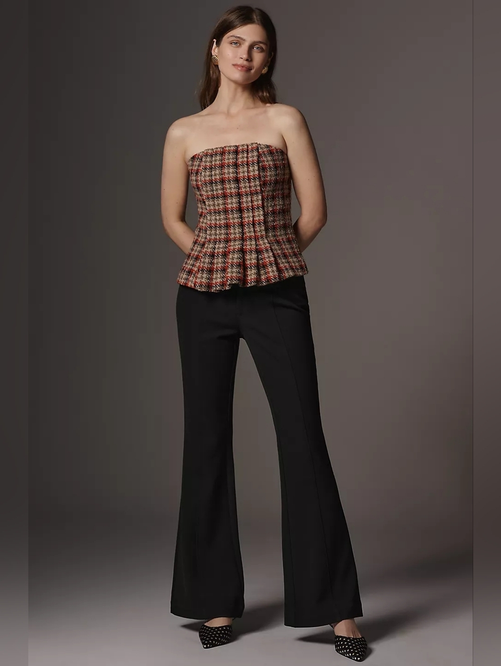 Maeve Off Duty Mid-Rise Flare Pants
